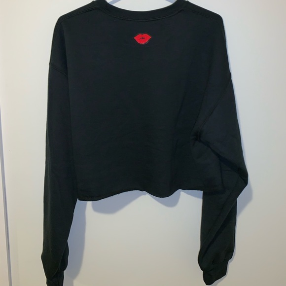 BABE patch cropped sweatshirt and sweatpants set - Picture 3 of 6